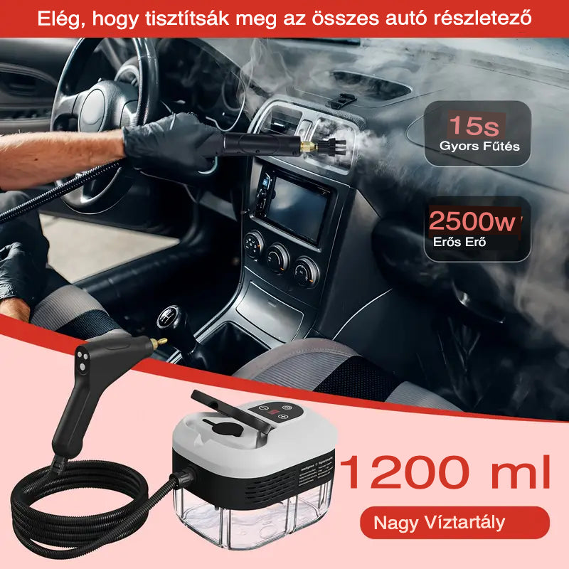 2500 W Magasnyomású gőzmosó kesztyűvel